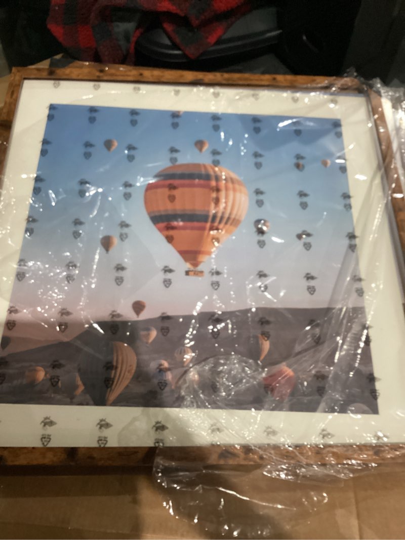 Condition photo showing Good Condition for Wood 24x24 Picture Frame with 20x20 Mat Deep Brown, Display 20x20 with Mat or 24x24 without Mat, Wood 24 by 24 Photo Frame, 24 x 24 Frame for Wall Hanging Display, Deep Brown, 2 Pack 2 24x24 inch