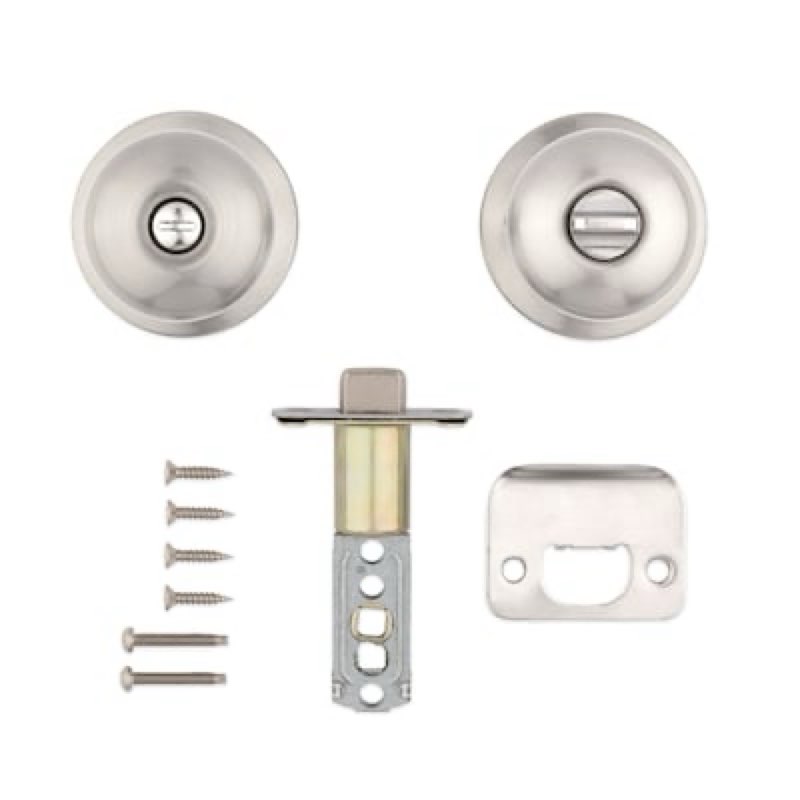 reliabilt baron satin nickel interior or bed/bath privacy door knob