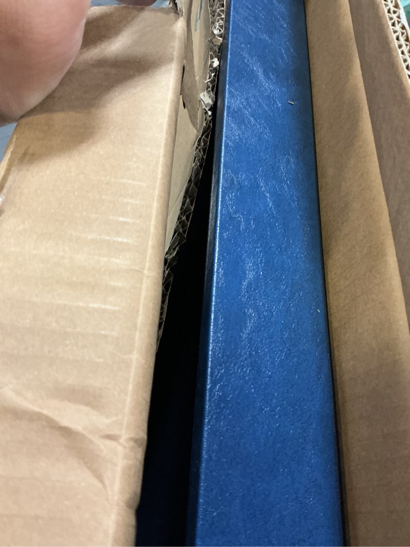 Condition photo showing Good Condition for 20 * 14 inches Leather Rectangle Serving Tray with Hole Handles,High-End Light Large Service Tray for Ottoman Tray, Tea, Food, Butler - Countertop, Kitchen,Family Dinner, Picnic (Blue)