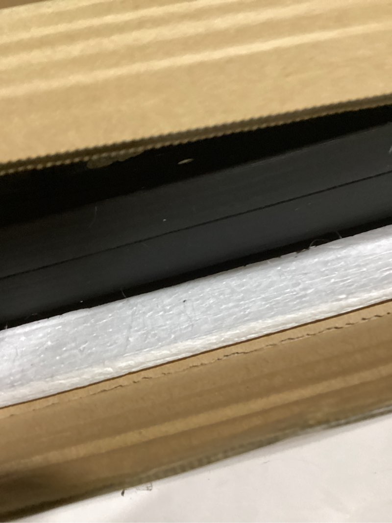 Condition photo showing As Is for Noodle Board Stove Cover, 29.5" x 22" Wood Stove Top Covers with Handles for Electric & Gas Stoves, Easy to Clean Dual Purpose Kitchen Organizer. (Black)