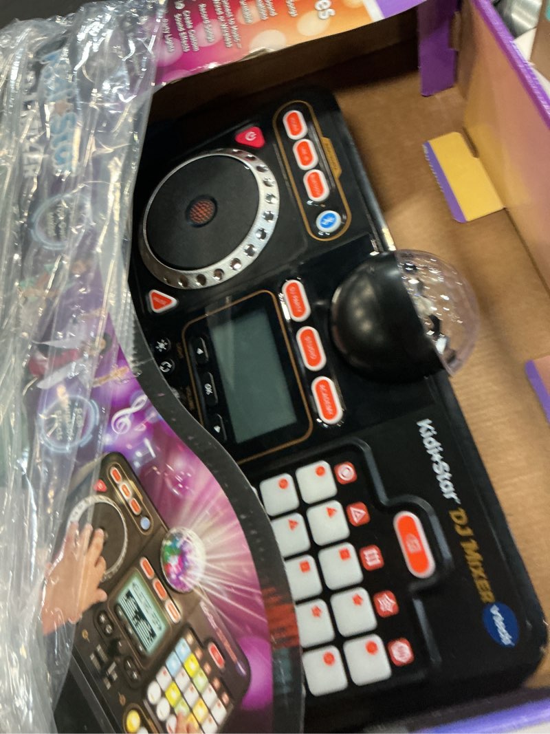 Condition photo showing As Is for vtech kidi star dj mixer black