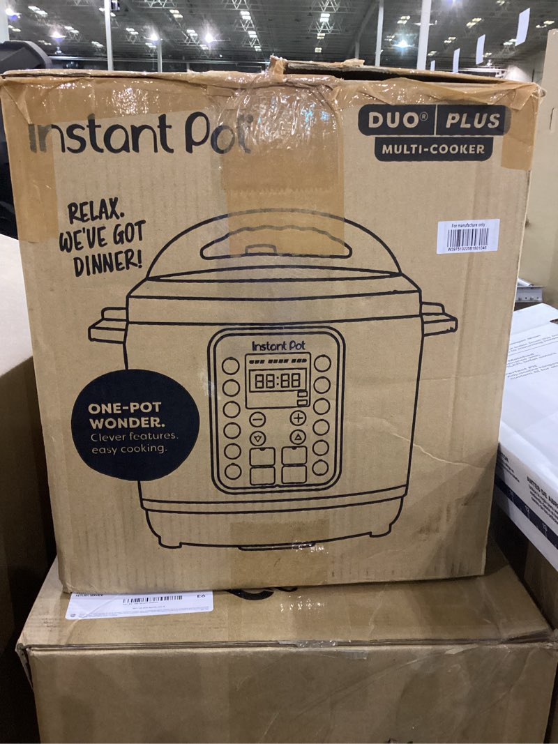 Instant Pot Duo Plus 9-in-1 Multicooker, Pressure Cooker, Slow Cook, Rice Maker, Steamer, Sauté, Yog
