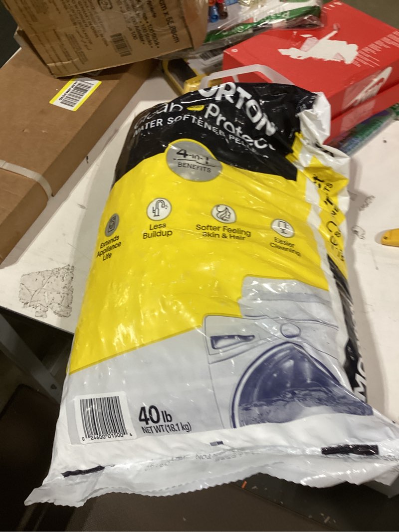 Condition photo showing New/Like New for morton clean and protect ii water softening pellets, 40-pound, 40 pound