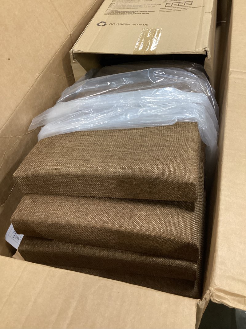 Condition photo showing Good Condition for Dog Stairs with Storage, 4-Step Wider Sturdy Dog Steps for Small/Medium/Large Dogs and Older Cats, Folding Doggie Ramp for Bed/Couch/Car Hold Up to 180 lbs (22" H, Brown) 38.1x17x22 inch Brown