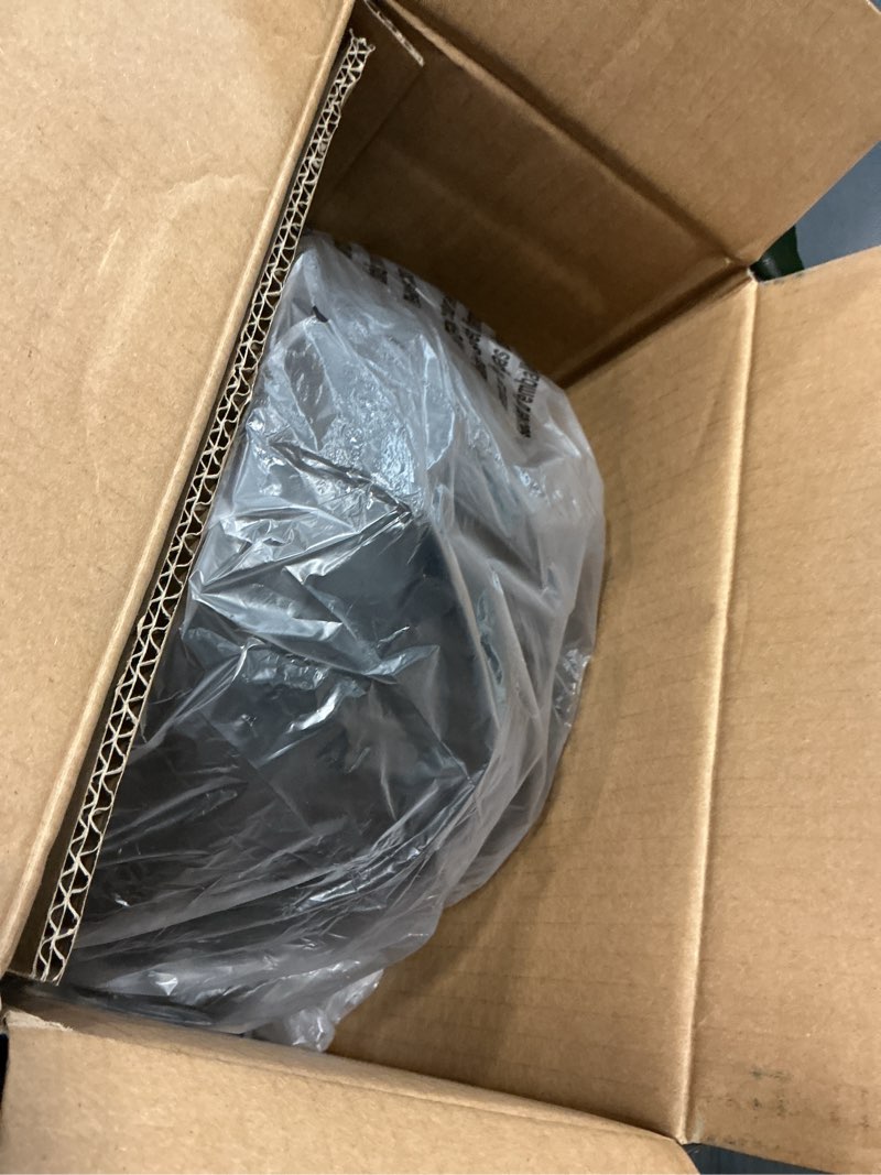 Condition photo showing Good Condition for 7" air circulator portable turbo fan, 3 speed adjustable desk fan powers cool air-waves up to 25ft, quiet operating fan for bedroom, made of durable material, great for office & living room 4" w x 10" l x 10 h