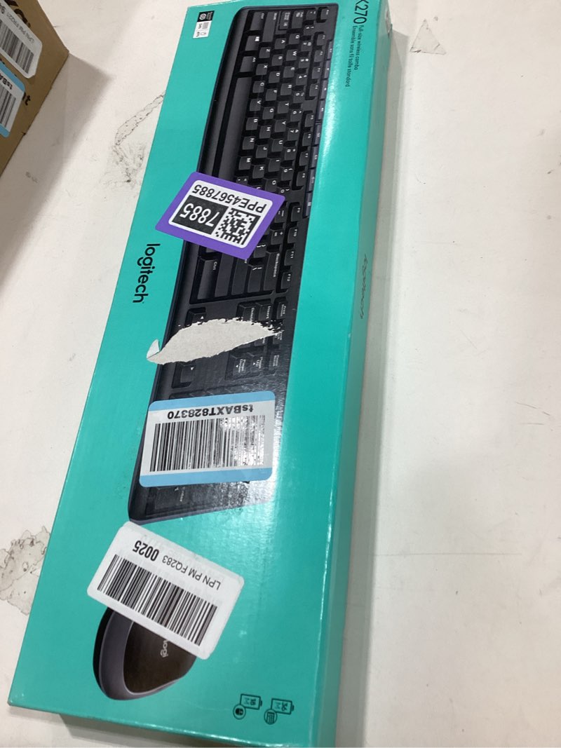 Condition photo showing Good Condition for Logitech MK270 Wireless Keyboard and Mouse Combo for Windows, 2.4 GHz, 8 Multimedia Keys, PC, Laptop, Wireless Keyboard Compact Mouse Combo - Black Black 1 Pack Combo