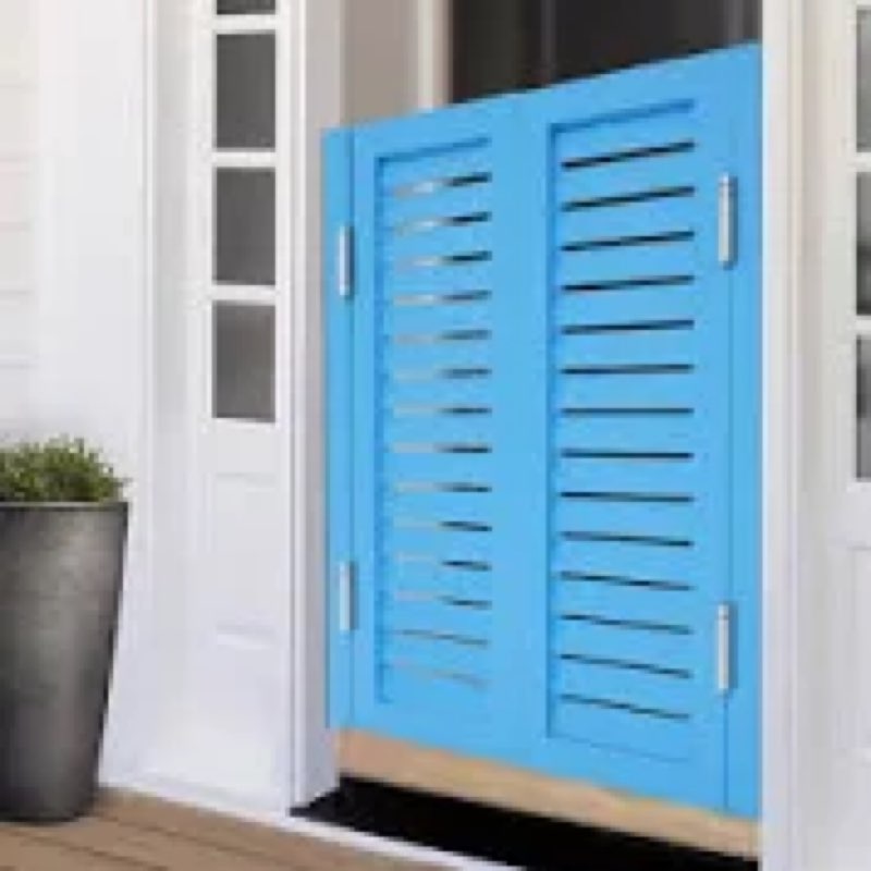 Solid Wood Café / Saloon Door Dual Partition Door Porch Entrance Door