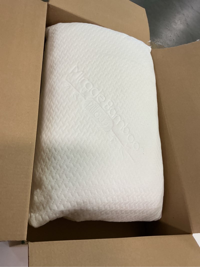 Condition photo showing Good Condition for Ontel Miracle Shredded Memory Foam Pillow with Viscose from Bamboo Cover, Queen, White Queen (Pack of 1)