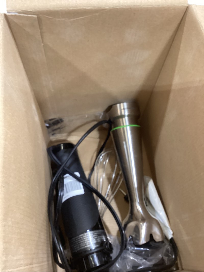 Condition photo showing As Is for Braun MultiQuick 7 3-in-1 Immersion Blender with Food Processor – Powerful Handheld Electric Stick Blender - Emulsifier for Chopping, Beating & Whisking - Ideal for Soup, Puree, Smoothies & More (Pack of 1) MQ7035 Blender