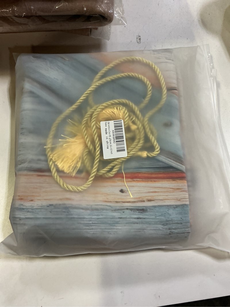 Condition photo showing New/Like New for Old Antique Door Blackout Curtains for Girls Boy Home Decor, Wooden Rustic Barn Farm House Door Grommet Thermal Insulated Drapes Darkening Window Curtain for Bedroom Living Room, 55 x 63 Inch 55"W x 63"L (Pack of 1) Old Antique Door_03