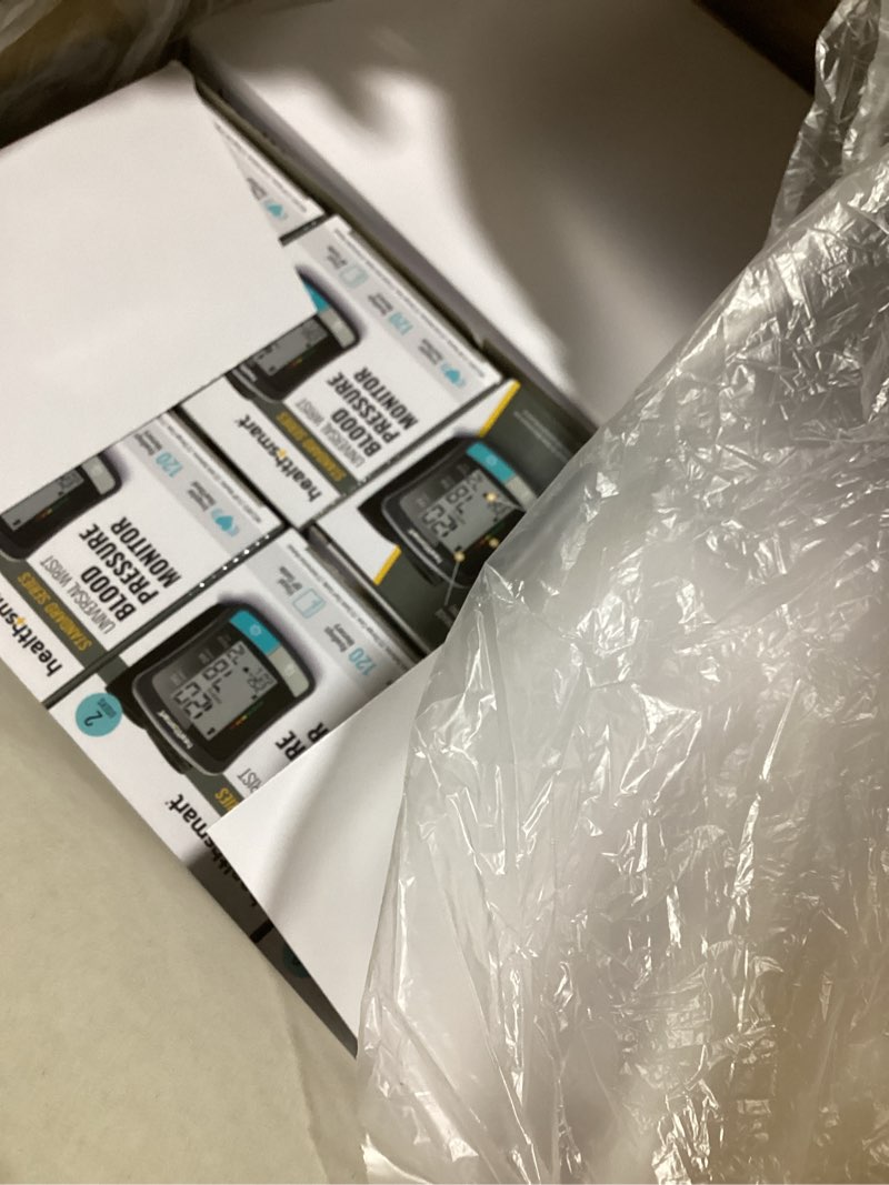 Condition photo showing Good Condition for healthsmart digital standard blood pressure monitor with automatic upper cuff that displays pulse rate and irregular heartbeat, stores up to 120 readings for 2 users (pack of 48)