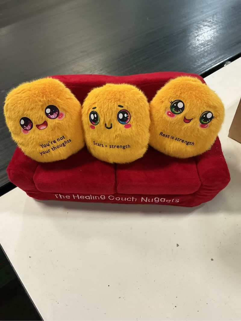 Condition photo showing Good Condition for healing couch nuggets – emotional support nuggets plush set for adults & teens, emotional support plush & plushies with story card & gift box, meaningful desk decor & encouragement gift
