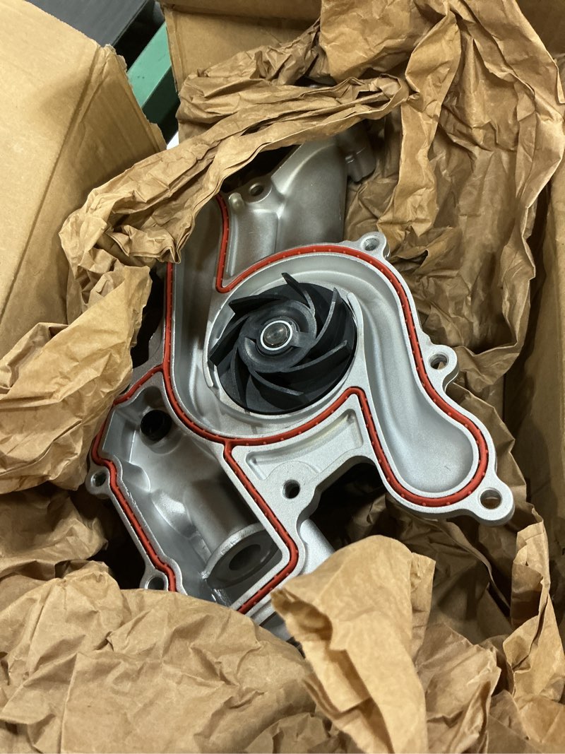 Condition photo showing Good Condition for water pump aw7168 for dodge ram 1500 2500 3500 2003-2008, durango 2004-2008, chrysler aspen 2007-2008, hemi engine v8 5.7l 120-4370 53021380am 43501