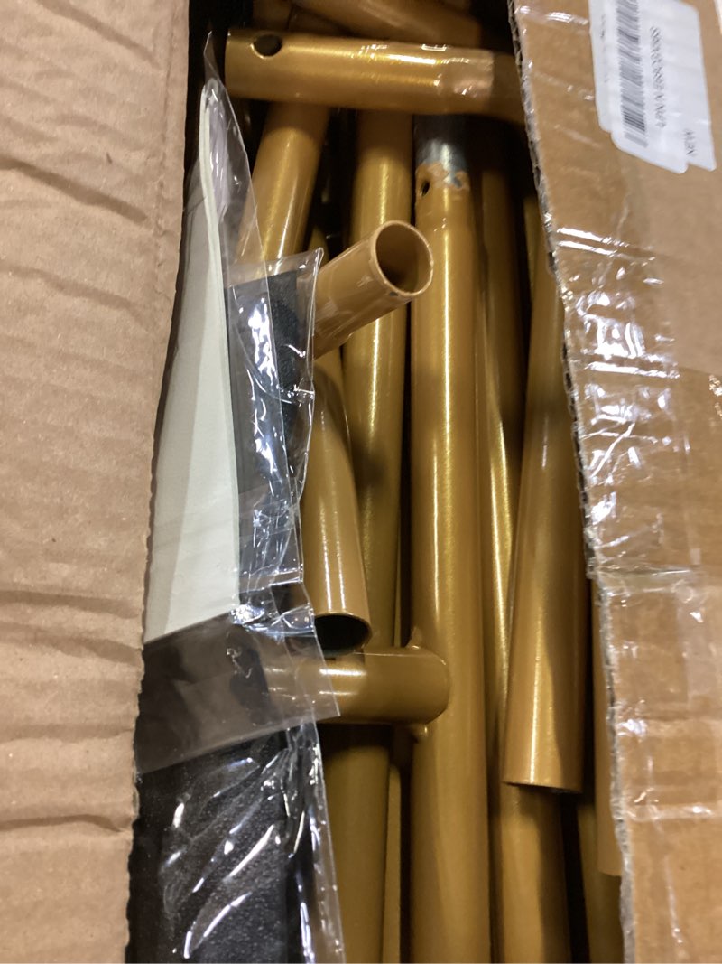 Condition photo showing As Is for wedding welcome sign stand 68 x 31 x 20 inch adjustable wedding sign holder with 8 leather and water bags heavy duty easel for poster, baby bridal shower, bridal shower, seating chart, gold