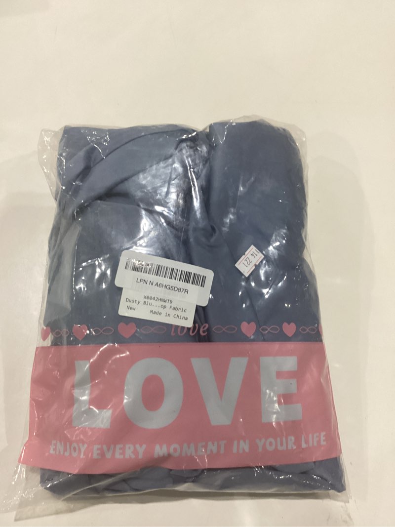 Condition photo showing New/Like New for Dusty Blue Arch Cover 7.2FT Spandex Fitted Wedding Arch Covers Round Top Arch Cover Backdrop Fabric for Balloon Arch Stand Cover Chiara Backdrop Cover for Baby Shower Birthday Party Decor