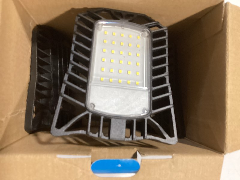 Condition photo showing Good Condition for Utilitech 1-ft 8000 Lumens Black 3 -Light LED Diffuser Garage Shop Light