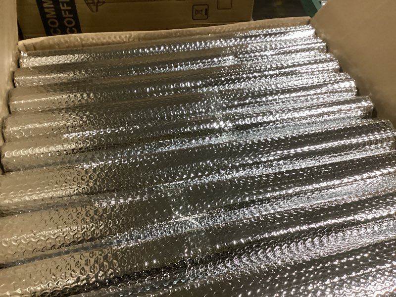 Condition photo showing New/Like New for 24P Garage Door Insulation Panels Kit 0.24"T Double Bubble Reflective Aluminum Foil 6MM Sheet Thermal Pre-Cut Insulation Shield 240 Tapes Winter Clod and Summer Heat for Attic Garage Wall (24" x 48") 6MM - 24" x 48" 24P-Silver