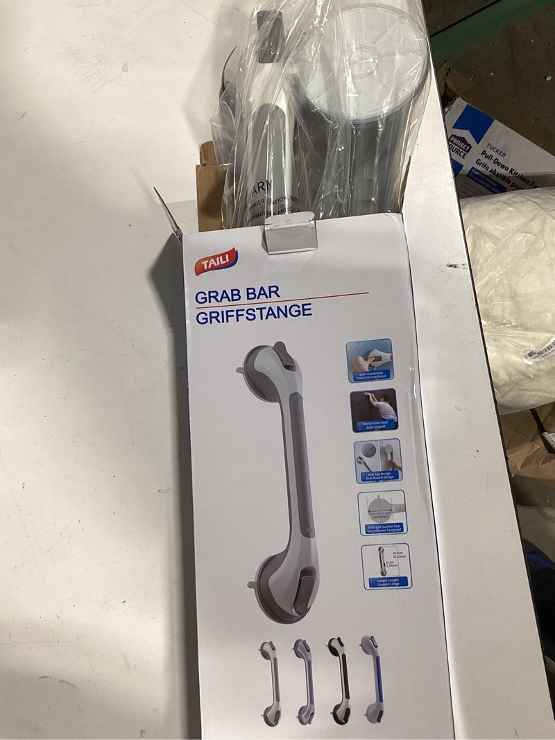 Condition photo showing Good Condition for taili grab bars for shower,suction shower handles rails,2 pack,16.8",grey | safety for bathtubs,toilet,elderly&seniors,bathroom grip bar heavy duty handrails,no drilling removable waterproof,g9 16.8" gray
