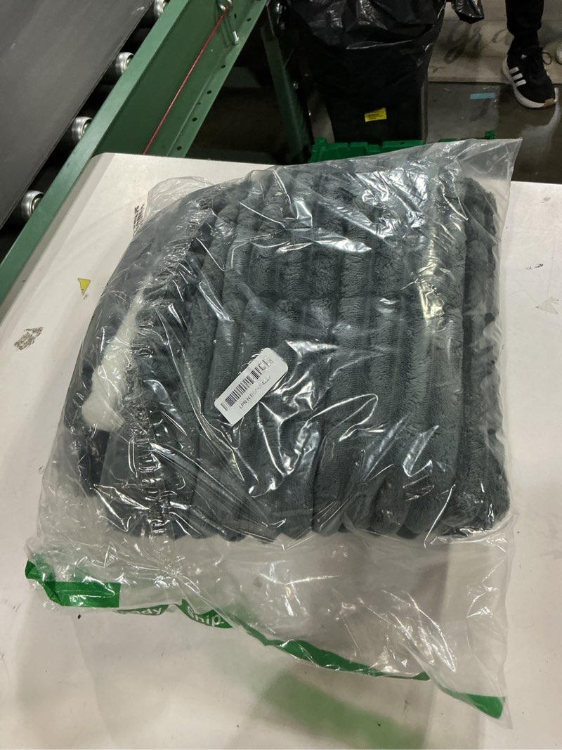 Condition photo showing Good Condition for Smiry Couch Cover for Dogs Washable, Non Slip Fuzzy Pet Couch Covers for 3 Cushion Sofa Pet Friendly, Thick Soft Sofa Slipcovers Cushion Protector (Dark Grey, 27.6" x 47") Dark Grey 27.6" x 47"