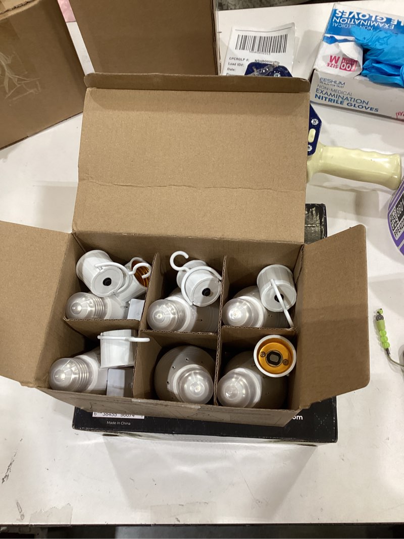 Condition photo showing Good Condition for 6 Pack Rechargeable Emergency Light Bulbs, Battery Powered LED Light Bulb 6000K Daylight E26 120 Volt 9W 60W Equivalent with 1200mAh for Home Power Outage Camping Hurricane Daylight 6 Packs