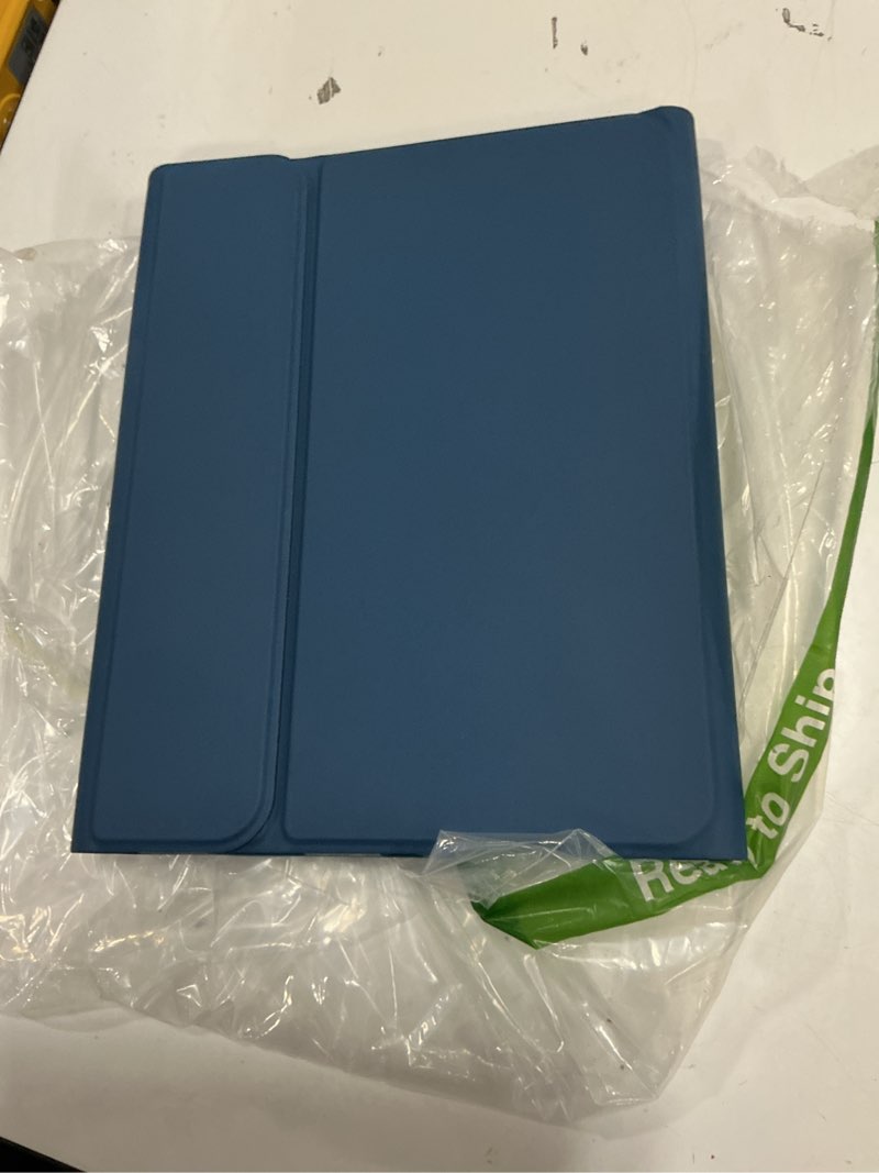 Condition photo showing Good Condition for for ipad 11th (a16, 2025) / 10th generation case with keyboard, mouse and detachable wireless keyboard, 7-color backlight, slim case with pencil holder, steel blue for ipad 10th / a16 (11th) steel blue