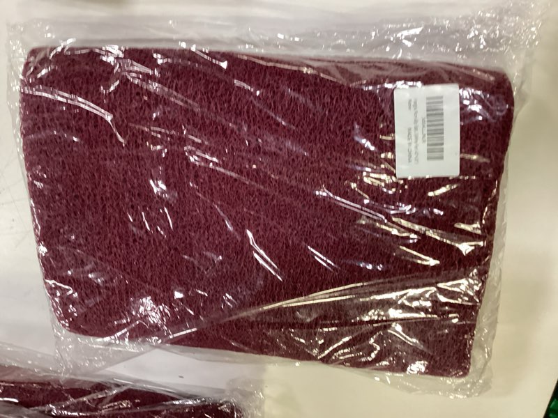 Condition photo showing New/Like New for non-slip bathtub mat, anti slip shower mat, fast drying bathtub mats, foot scrubber mat, anti slip mat for tub, floor, bathroom, kitchen, home, hotel (wine red 40"×28") wine red 40" x 28" (rectangular)