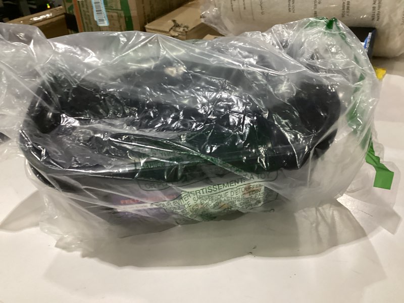 Condition photo showing Good Condition for Goovilla Chicken Feeder Waterer, Hanging or Screw-in Fence Feeders with Clips, 2 Pack 5 Quart Goat Feeding Supplies, Duck Piglet Sheeple Coop Dog Livestock Poultry Plastic Feeder Trough Bucket, Black 5 Quart Black