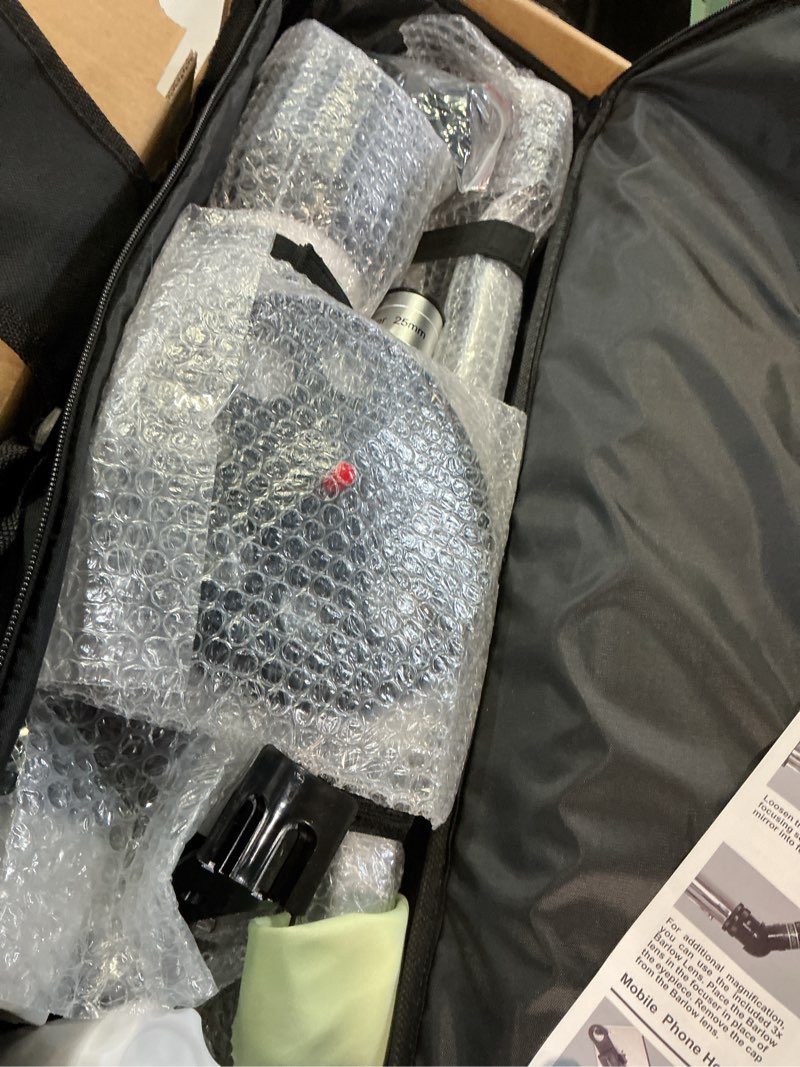 Condition photo showing Good Condition for gskyer telescope, 70mm aperture 400mm az mount astronomical refracting telescope for kids beginners - travel telescope with carry bag, phone adapter and wireless remote. az70400