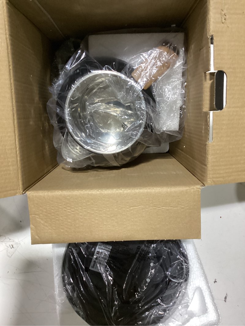 Condition photo showing New/Like New for seehot® 1.7l (57.oz) electric kettle with thermometer, 1200w large electric tea kettle with 304 stainless steel,auto shut off,hot water kettle electric for coffee&tea-black