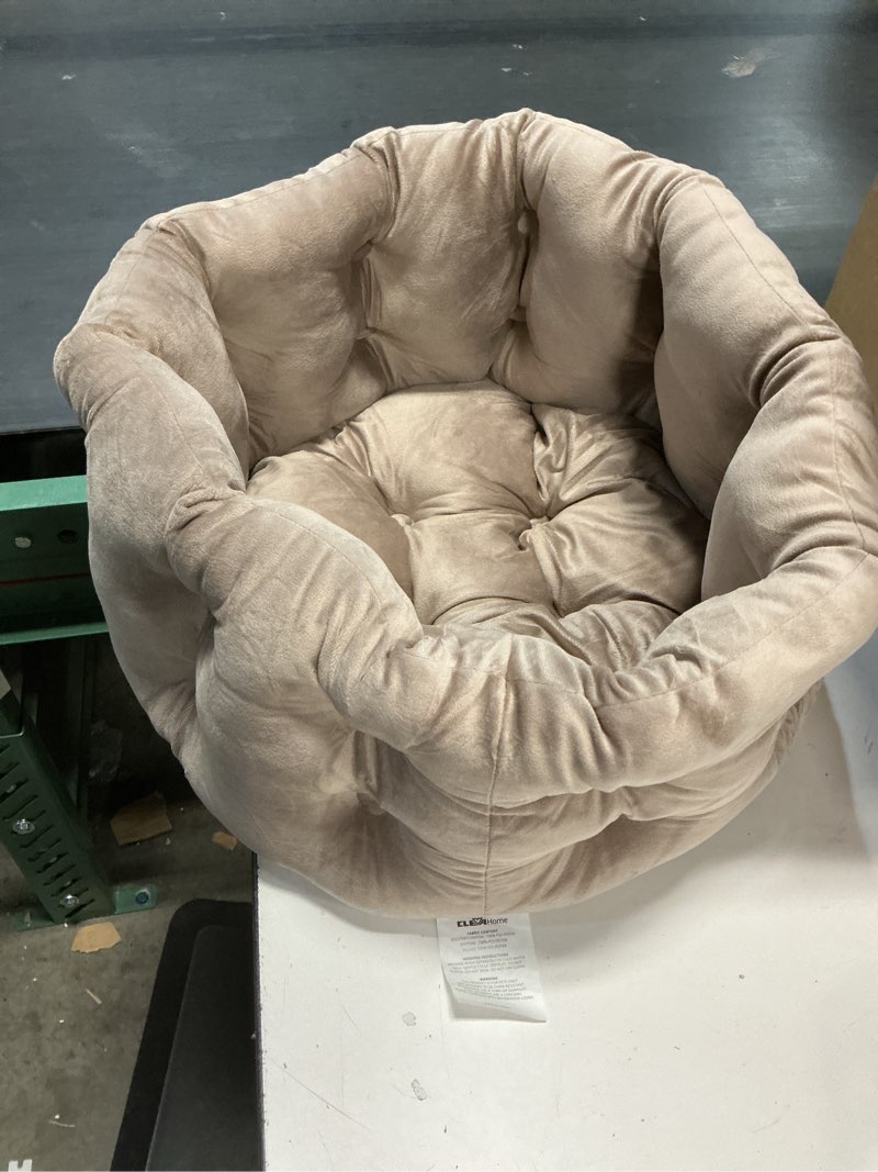 Condition photo showing As Is for Small Cat Bed for Indoor Cats Soft Washable Pet Bed for Small Dogs ClevaHome