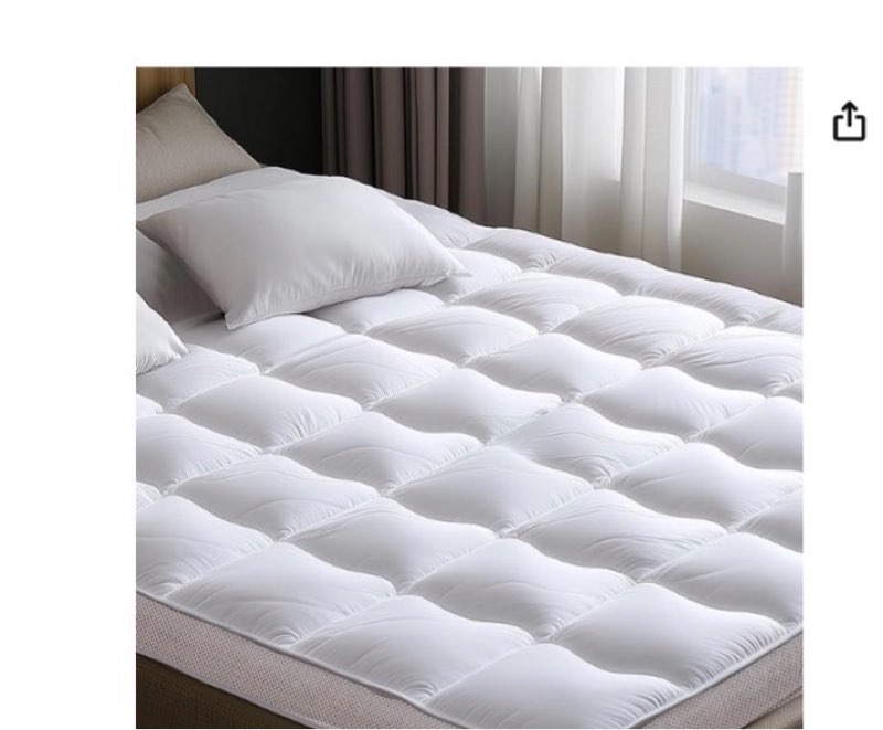 Hogar Sonic Hogar y Cocina›Ropa de Cama›Cubrecolchones y Colchoncillos›Cubrecolchones Logo de Amazon Prime Disfruta de entrega rápida y gratis, ofertas exclusivas, además de películas y programas de TV galardonados. Únete a Prime US$32.99 Recibe entrega rápida y GRATIS con Amazon Prime Entrega GRATIS el martes, 30 de septiembre en pedidos enviados por Amazon de más de $35 O los miembros Prime reciben entrega GRATIS el sábado, 27 de septiembre. Realiza el pedido en 16 hrs 16 mins. Únete a Prime Entrega en Fort Thomas 41075 - Actualizar ubicación Disponible Cantidad: Cantidad:1   Agregar al Carrito   Comprar ahora Enviado por Amazon Vendido por Witone Devoluciones Reembolso o reemplazo GRATIS por 30 días Pago Transacción segura  Agregar un recibo de regalo para facilitar las devoluciones Agregar a la Lista Otros vendedores en Amazon Nuevo (2) desde US$32.99   Envío GRATIS en pedidos superiores a US$35.00 enviados por Amazon.  Cubrecolchón de espuma viscoelástica tamaño Queen, 2 pulgadas, alivia la presión, con diseño de correa segura para dolor de espalda, suave y de apoyo, espuma viscoelástica triturada Toque la imagen para ampliarla                      Cubrecolchón de espuma viscoelástica tamaño Queen, 2 pulgadas, alivia la presión, con diseño de correa segura para dolor de espalda, suave y de apoyo, espuma viscoelástica