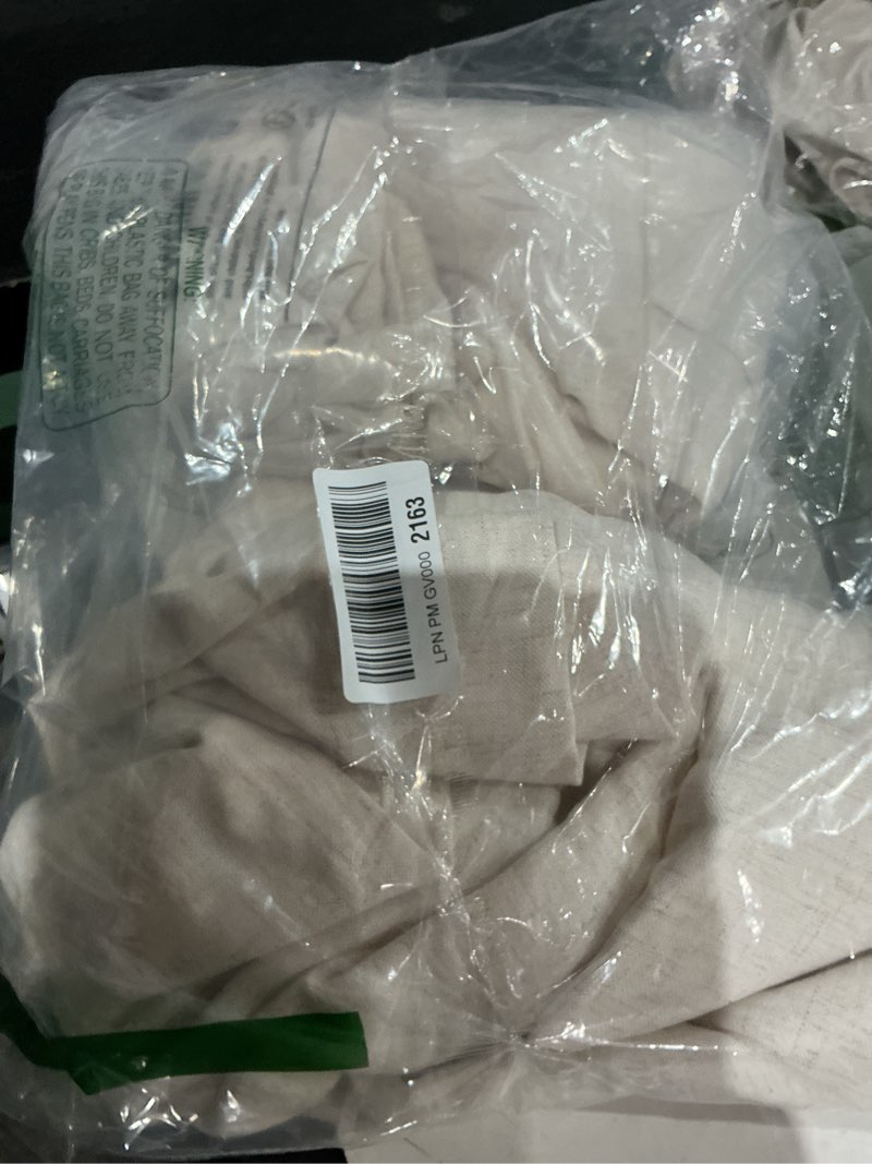 Condition photo showing Good Condition for miulee non-see-through privacy linen curtains 2 panels, light filtering window curtains farn house textured back tab semi sheer drapes for bedroom living room, 52 x 90 inches long, cream 52"w x 90"l (pack of 2) cream