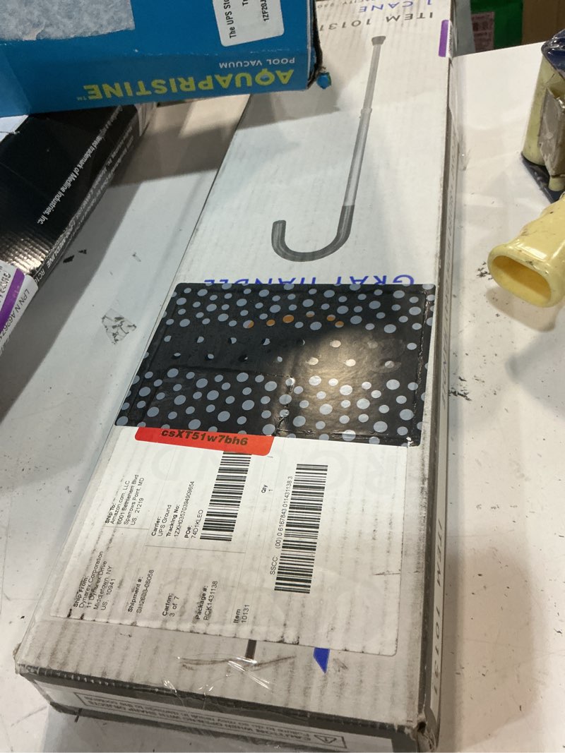 Condition photo showing New/Like New for dynarex lightweight aluminum contoured comfortable round handle cane with vinyl grip, silver
