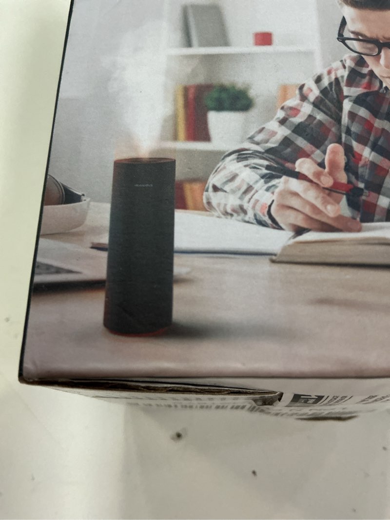 Condition photo showing New/Like New for homedics portable humidifier - small air humidifiers for bedroom, plants, office, travel - cool mist humidifiers, color-changing accent light, 2 mist settings, matte black black matte
