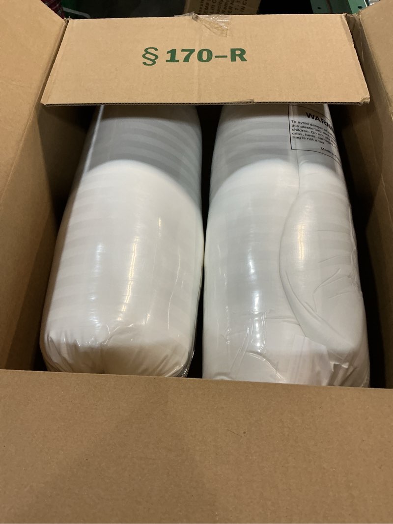 Condition photo showing New/Like New for Beckham Hotel Collection Bed Pillows Standard/Queen Size Set of 2 - Original Soft Down Alternative Pillow for Sleeping - Soft Support for Back, Stomach or Side Sleepers Queen / Standard White