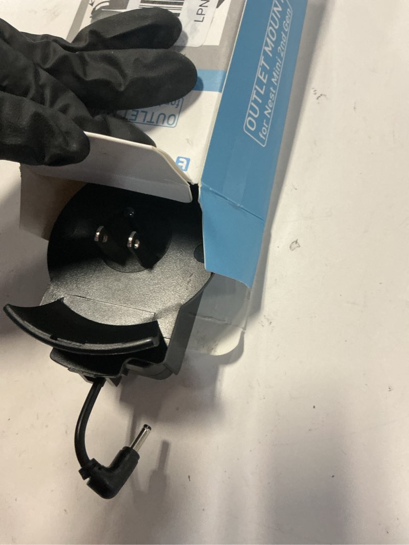 Condition photo showing As Is for The Nest Mini Easy Genie Mount 2nd Gen 2019: The Simplest and Cleanest Outlet Wall Mount Hanger Stand for New Google Nest Mini - No Cord Wrapping Required - Designed in USA (Black)