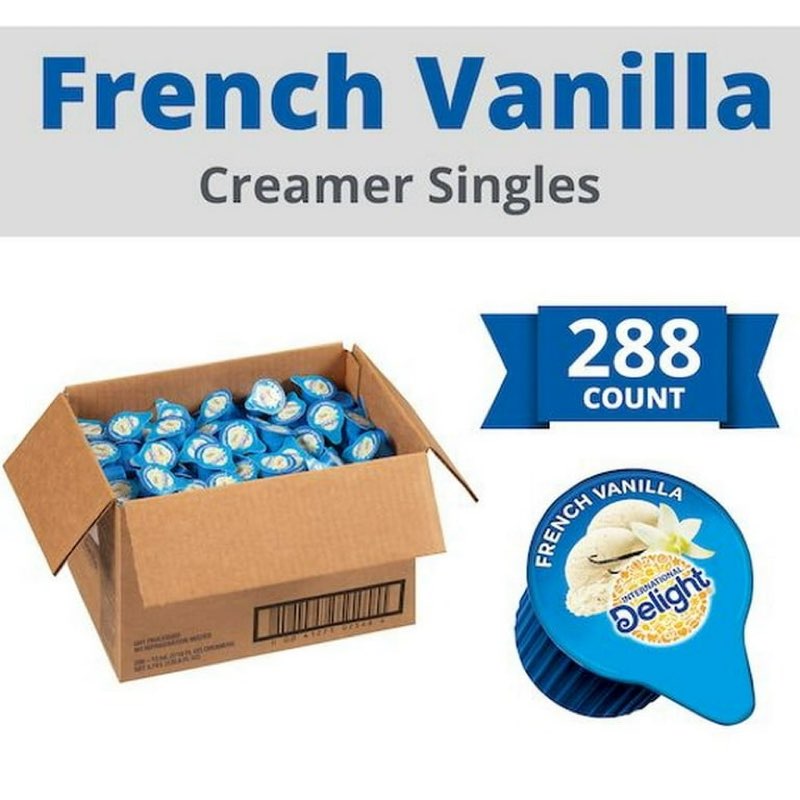 International Delight Classic French Vanilla Flavored Gourmet Coffee Creamer -- 288 per Case. (BBD: 02 /OCT /2025 )) 