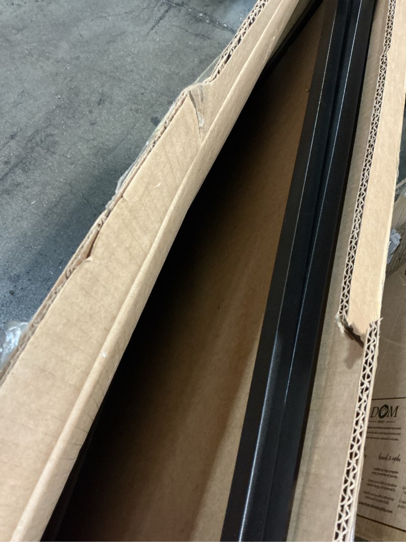 Condition photo showing As Is for QDSSDECO 24x36 Poster Frame Black Wood Frame with Plexiglass Horizontal and Vertical Formats Hanging on the Wall Display Picture, Set of 2 Black 24"x36"2pk