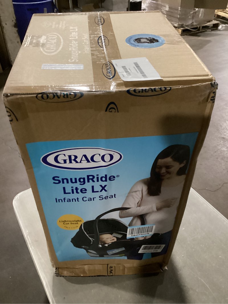 Condition photo showing New/Like New for graco snugride lite lx infant car seat, lightweight rear-facing seat for babies 4–30 lb, 4-position adjustable base, latch installation & protectplus engineered, studio