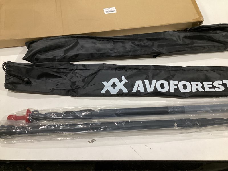 Condition photo showing Good Condition for Tarp Poles Heavy Duty Adjustable, AVOFOREST Aviation Aluminum 8.7FT Tent Poles Lengthen and Thicken with Protection Cap Awning Poles Set of 2 for Hiking