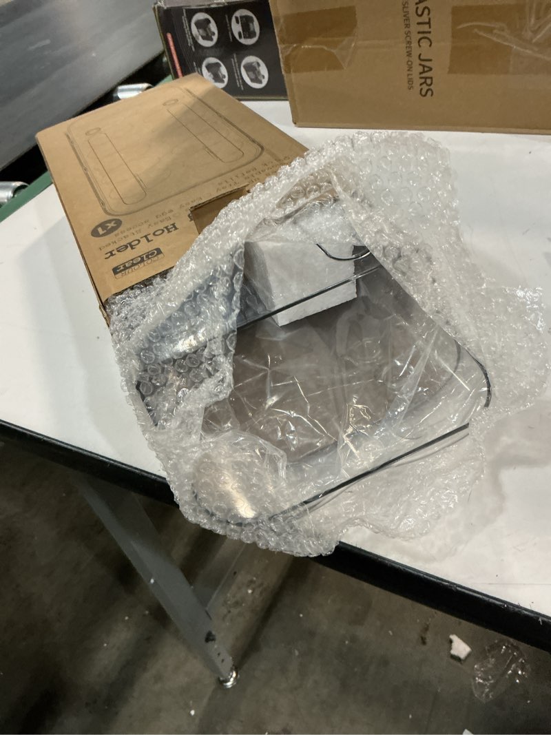 Condition photo showing Good Condition for theaoo Egg Holder for Fridge, Automatic Rolling Egg Container for Refrigerator, Clear Plastic Egg Dispenser, Stackable Eggs Organizer with Quick Removable inner Tray For Organizers and Storage, 1Pack Clear Pack of 1