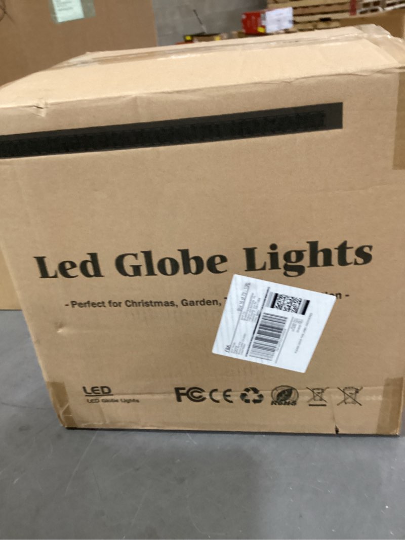 Condition photo showing New/Like New for outdoor christmas ball lights 4 pack hanging 15.7" led garden sphere tree lights 8 modes waterproof glow globe light with memory timer plug for yard porch eave patio home bedroom decoration-cool white cool white 15.7 inch