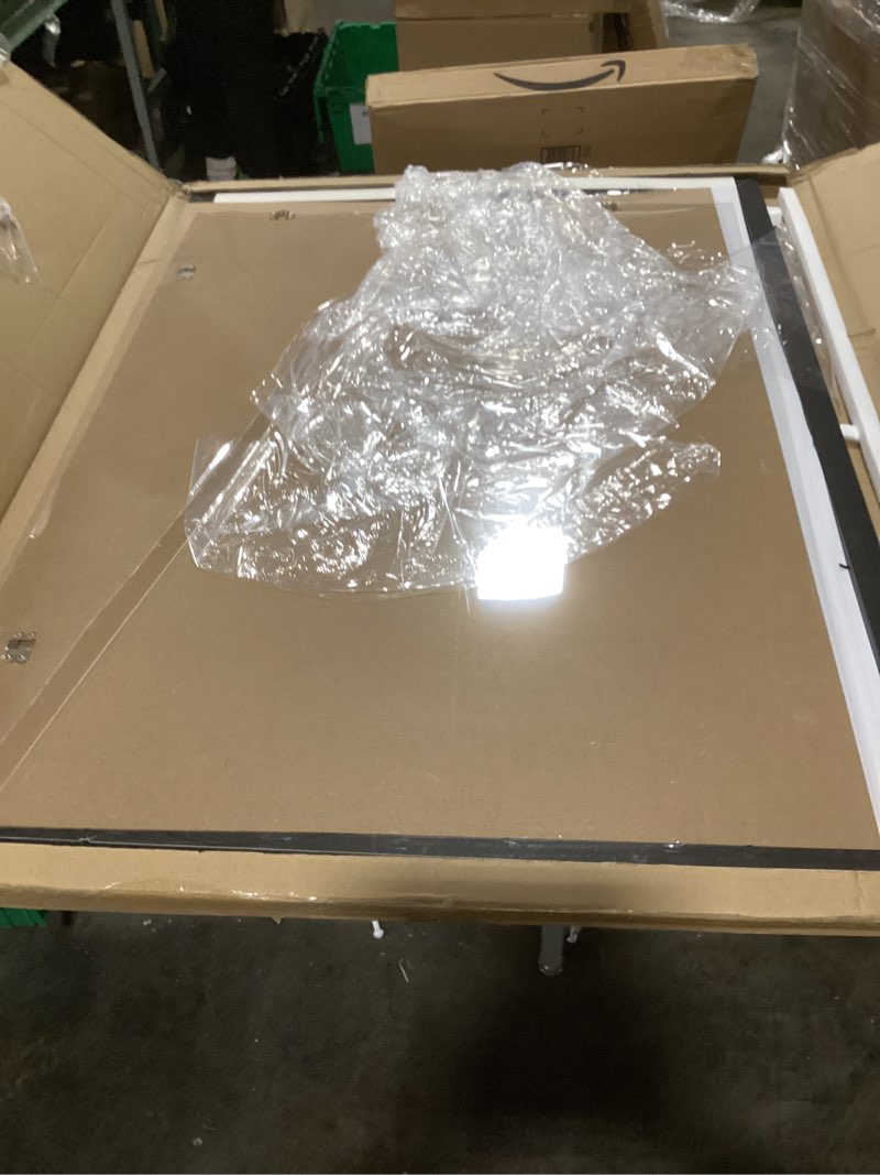 Condition photo showing As Is for LaVie Home 30 x 42 Poster Frame Black, Display Pictures 27x40 with Mat or 30x42 Without Mat, Stable and Sturdy Picture Frame and Polished Plexiglass, Horizontal and Vertical Format of The Wall?1 Pack? 30x42 Black
