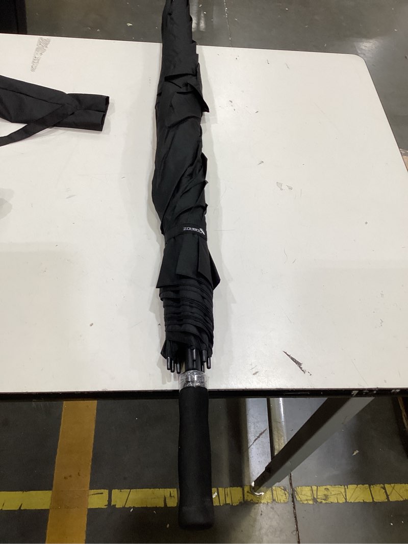 Condition photo showing As Is for euroschirm swing backpack umbrella with pack canopy extension, 48”, fiberglass shaft, (black) different brand