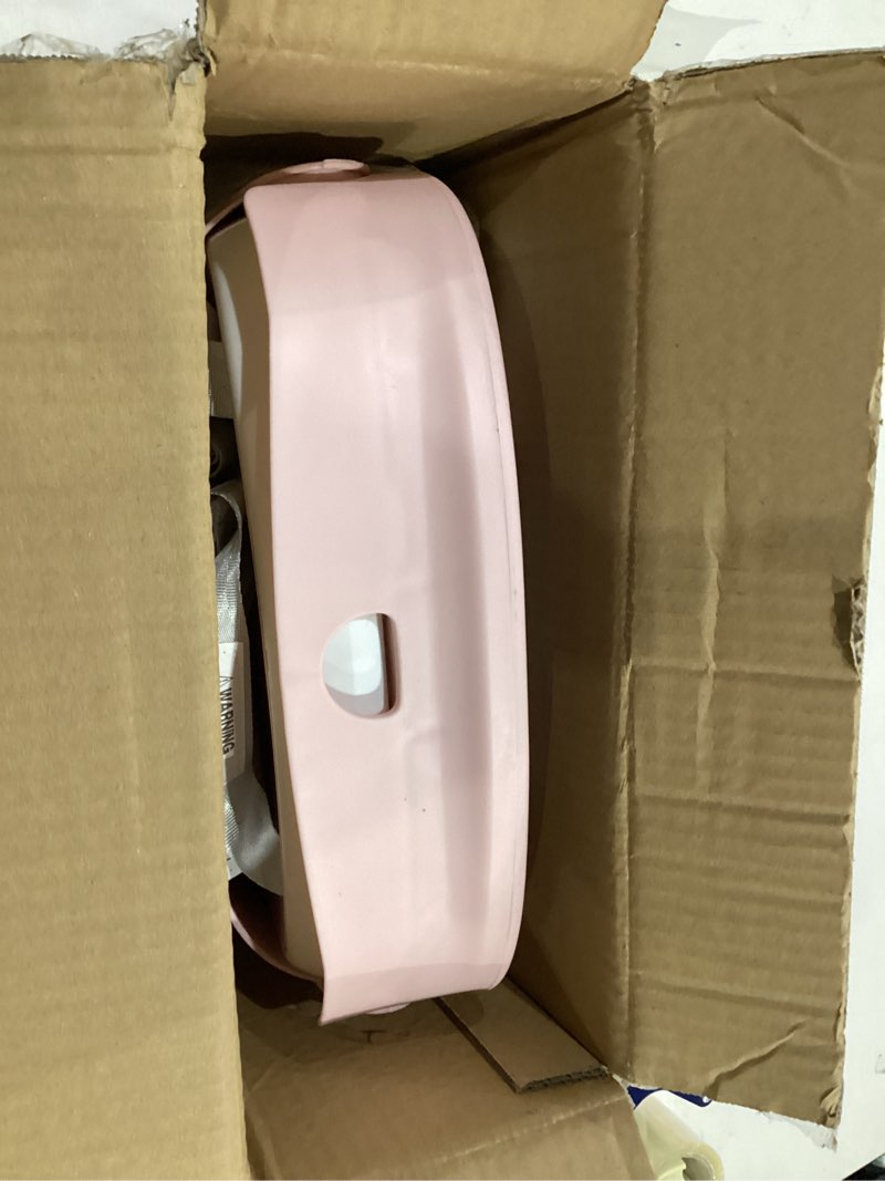 Condition photo showing As Is for UBRAVOO Baby Booster Seats, Portable High Chairs for Babies and Toddlers, HighChair for Baby from 6 Months to 3 Years, Sitting Up to 15 kg (Pink)
