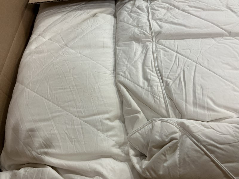 Condition photo showing As Is for Three Geese White Goose Feather & Cotton Pillows King Size Set of 2 - Soft 600 Thread Count 100% Cotton, Medium Firm,Soft Support,White Solid King (Pack of 2) White