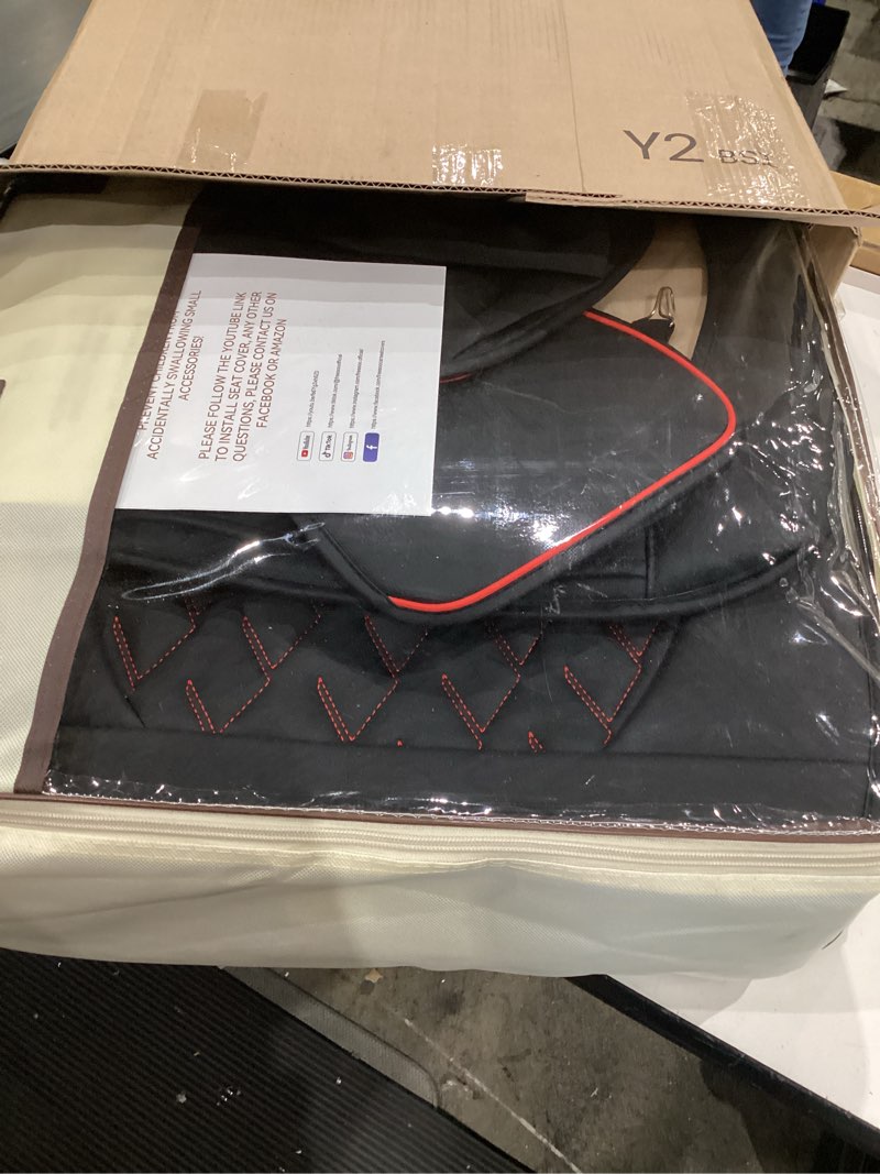 Condition photo showing Good Condition for freesoo tundra seat covers 2026 2025 2024 2026 2022 full set faux leather, fit for toyota tundra crewmax double cab, truck seat covers black 2022-2025 full set black