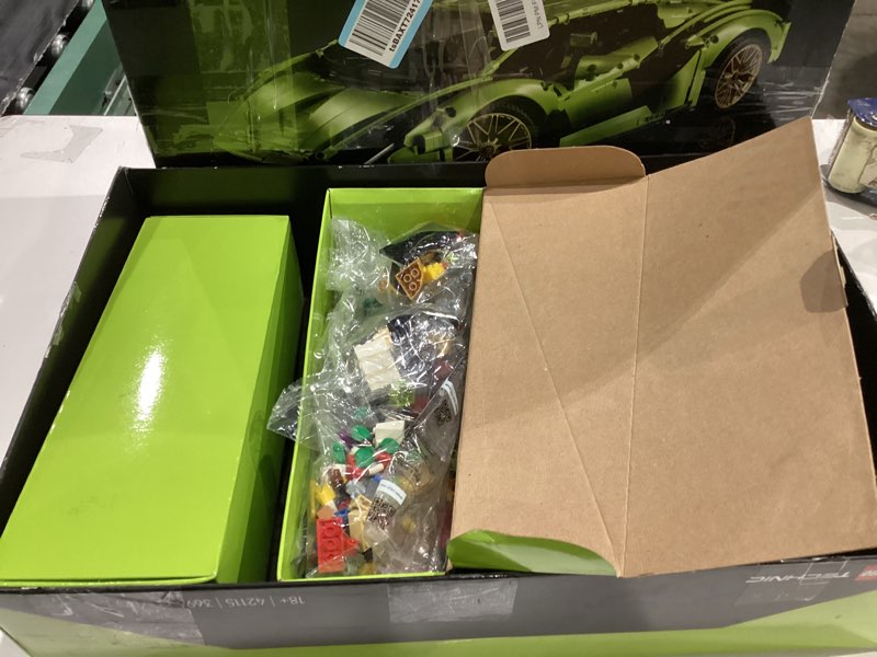 Condition photo showing New/Like New for LEGO Technic Lamborghini Sián FKP 37 Building Sets for Adults - Detailed Lamborghini Model Car Kit for Men & Women, Ages 18+ Years - Display in Room as Decor - 42115