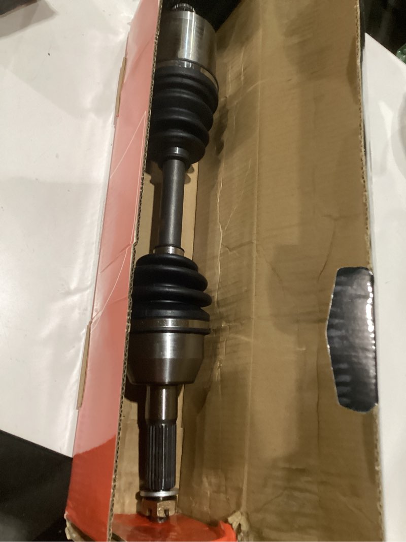 Condition photo showing As Is for a-premium cv axle shaft assembly compatible with nissan altima 2007-2013 2.5l auto cvt trans, rogue 2008-2013 fwd, rogue select 2014-2015 fwd, sentra 2007-2012 auto cvt trans, front left driver side front driver side