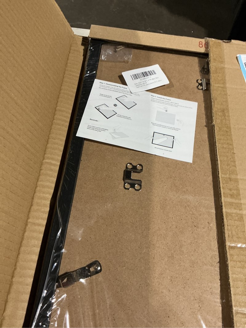 Condition photo showing Good Condition for jcjmy 13x18 picture frame black for poster photo picture, horizontal and vertical formats for wall hanging, 13 x 18 wall gallery poster photo frame for 13 by 18 photos posters, black black 13x18 inch